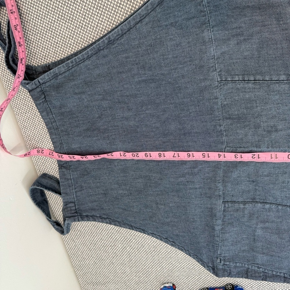 Eileen Fisher Airy Organic Cotton Twill Overalls Denim size XL - Picture 13 of 15